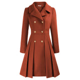 Women's Coat | Stylish A-line peacoat in wool