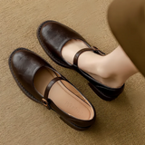 Classic Comfort Leather Mary Janes