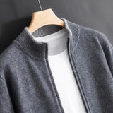 Men's cashmere zip jacket Warm and elegant - Perfect for autumn