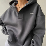 Oversized V-neck sweater for women