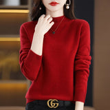 Premium Lightweight Cashmere Sweater for Women - All-Season Pullover