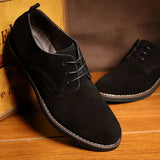 Men's casual suede lace-up oxford shoes | Perfect for everyday wear