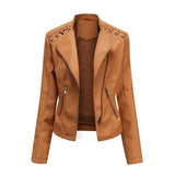 Lamb leather jacket for autumn