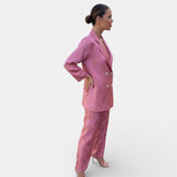 Women's Blazer and Wide Leg Trousers Set
