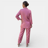 Women's Blazer and Wide Leg Trousers Set