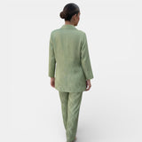 Women's Blazer and Wide Leg Trousers Set