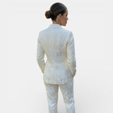 Women's Blazer and Wide Leg Trousers Set