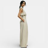 Women's Sleeveless Cotton Linen Set