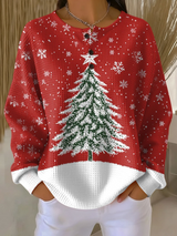 Warm Waffle Knit Women's Sweater | Comfort & Softness
