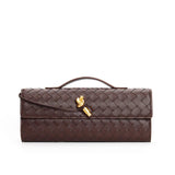 Women's leather handbag | Braided shoulder strap backpack