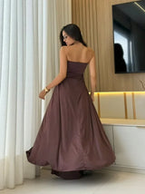 Women's two-piece outfit with palazzo pants and crop top