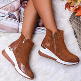 Women's orthopedic leather booties : Lisa