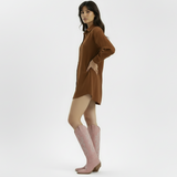 Women's cowboy boots - Low square heel, Elegant