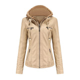 Sporty jacket made from eco-leather