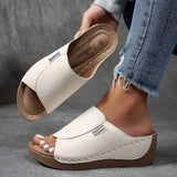 Open-Toe Mesh and Leather Sandals with Arch Support | Ideal for Summer