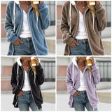Casual sweatshirt made of plush