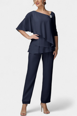 Women's Sleeveless Top & Wide-Leg Pants Set | High-Waist