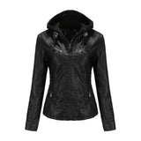 Sporty jacket made from eco-leather