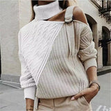 Short sweater with turtleneck