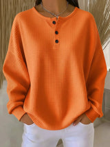 Warm Waffle Knit Women's Sweater | Comfort & Softness