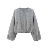 Leichte Bomberjacke Damen - Cecile LavelleGrau