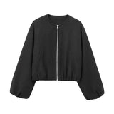 Leichte Bomberjacke Damen - Cecile LavelleSchwarz