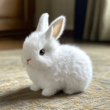 Plush rabbit toy with soft fur and details