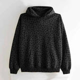 Leopard Print Hoodie For Unisex Casual Streetwear Style-MODAUTLET
