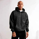 Leopard Print Hoodie For Unisex Casual Streetwear Style-MODAUTLET