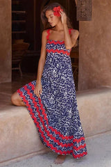 Women's Long Sleeveless ress With Wavy Hem
