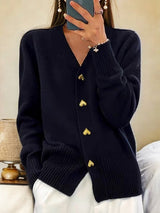 Women's Knit Cardigan - Warm Wool Cardigan