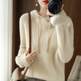 Women's Cashmere hooded sweater