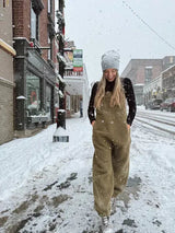 Women's Fleece Dungaree Jumpsuit | Ultra-Soft