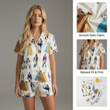 Women’s Pajama Set with Hamilton Broadway Print