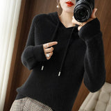 Women's Cashmere hooded sweater
