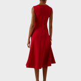 Draped Midi Dress