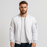 Stylish Men's Classic Design Bomber Jacket
