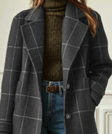 Wool Check Coat