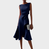 Draped Midi Dress