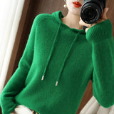 Women's Cashmere hooded sweater