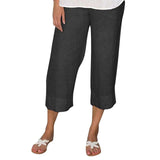 High-Waist Straight-Cut Linen Trouser
