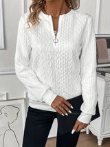 Elegant knitted sweater for autumn