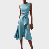 Draped Midi Dress
