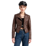 Women's Genuine Lambskin Leather Jacket | Concealed Zipper