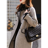 Long winter trench coat for women | Long sleeves