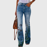 Floral Print Wide-Leg Pants