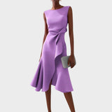 Draped Midi Dress