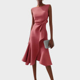 Draped Midi Dress