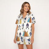 Women’s Pajama Set with Hamilton Broadway Print