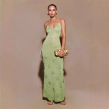 Crochet Dress with Floral Sequins I Ideal for Spring
